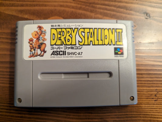 Derby Stallion II - Nintendo Super Famicom - Loose Cart