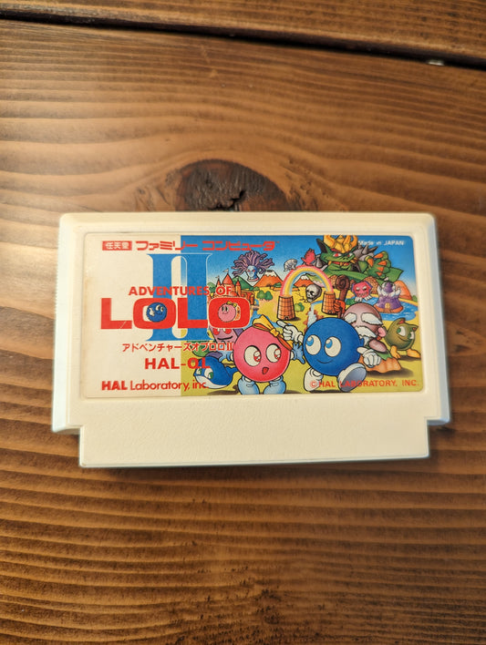 Adventures of Lolo 2 II - Nintendo Famicom - Loose Cart