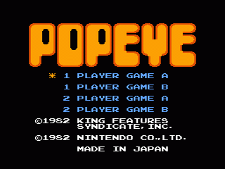 Popeye - Nintendo Famicom - Complete